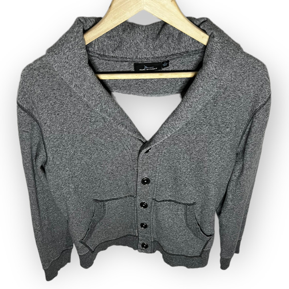 Marc Anthony Men's Heather Gray Long Sleeve Button Front Cardigan Sweater Size M - Picture 12 of 12